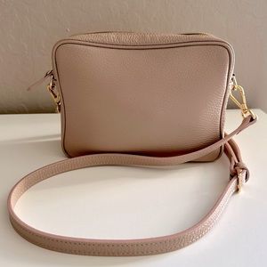 Quince - Italian leather crossbody bag - Dusty Pink